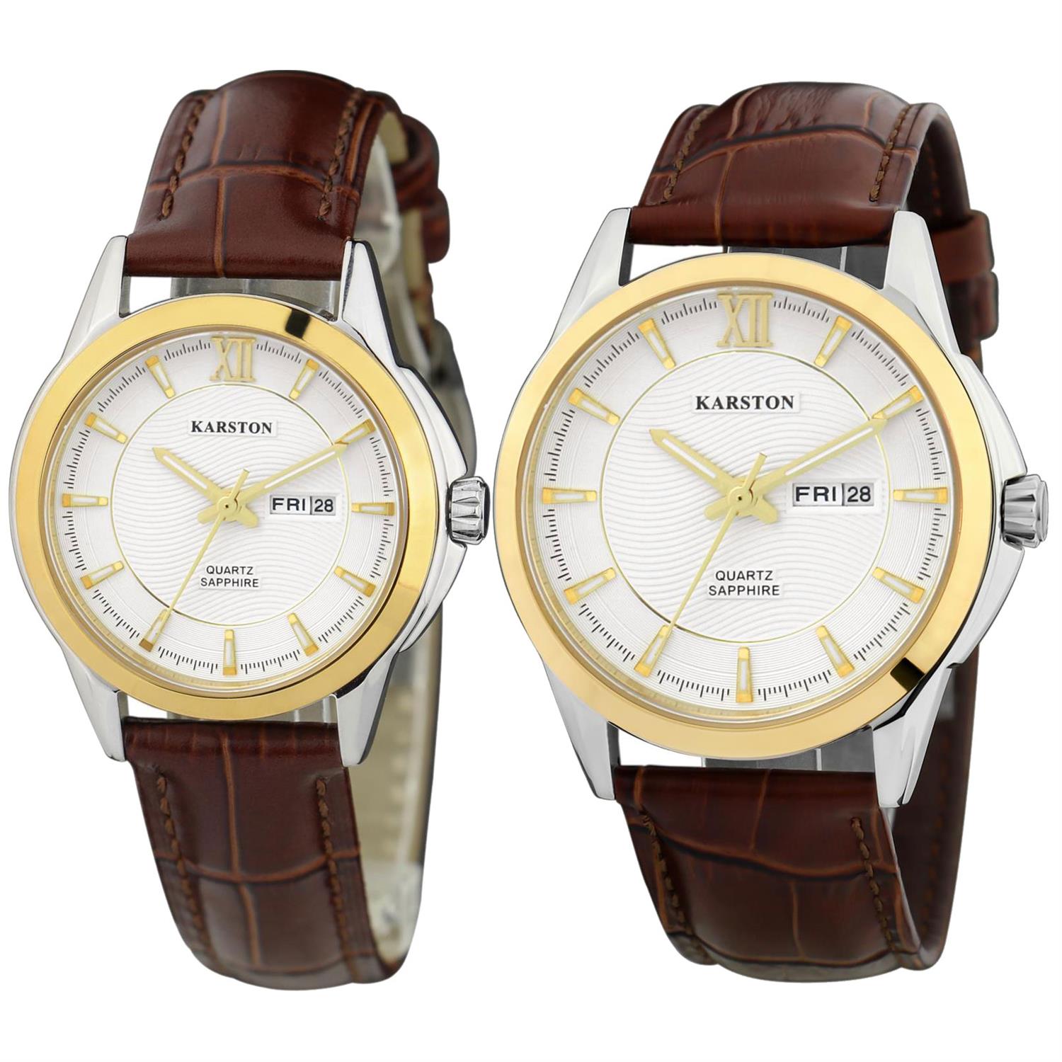 ساعت مچی ست کارستون مدل K-9039LSL-K-9039GSL