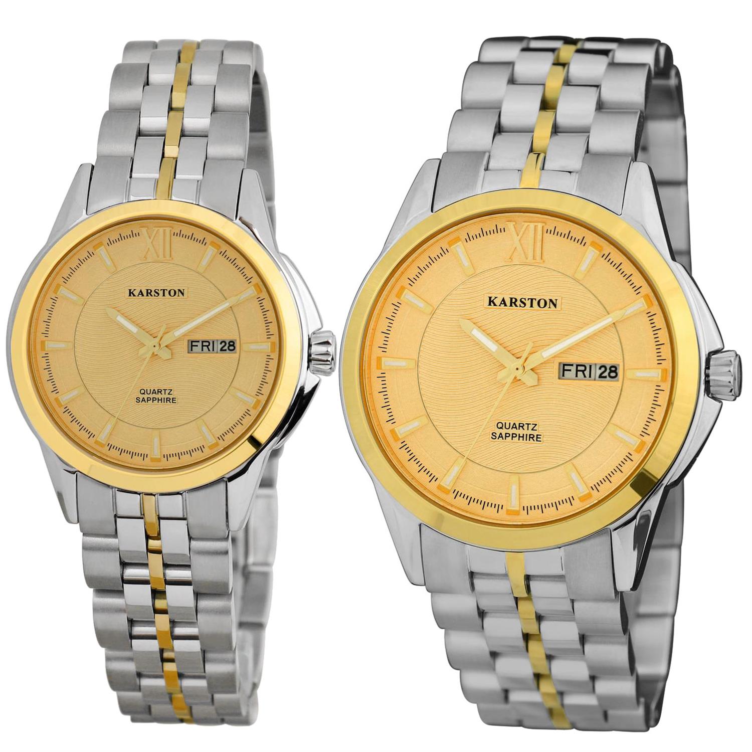 ساعت مچی ست کارستون مدل K-9039LBN-K-9039GBN