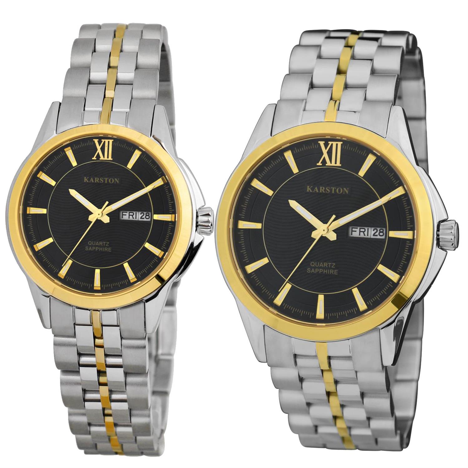 ساعت مچی ست کارستون مدل K-9039LBK-K-9039GBK