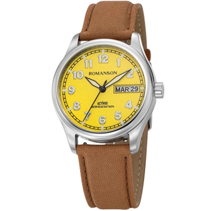 ساعت مچی رومانسون مدل AL4BS015FMTWAY2B-YELLOW