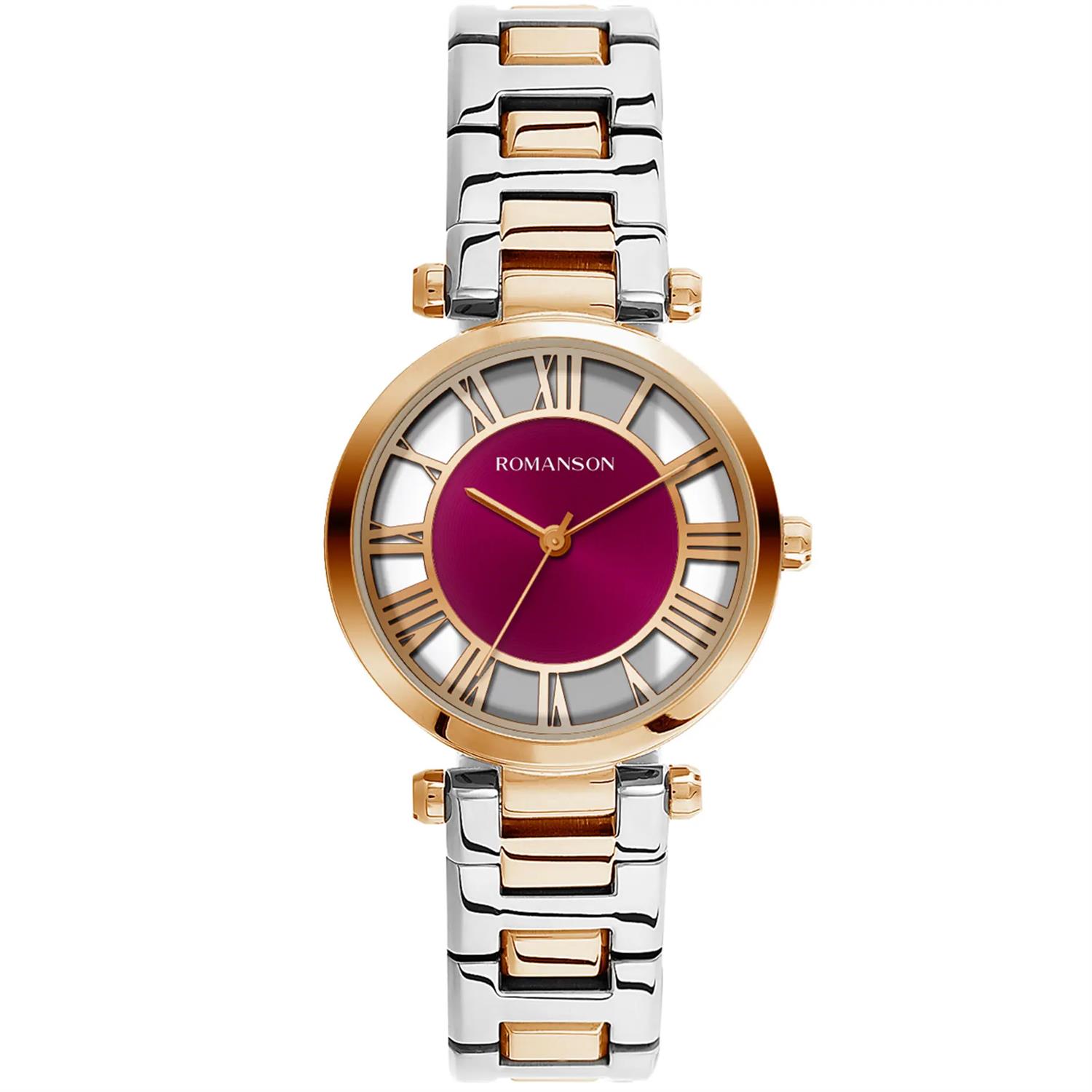 ساعت مچی رومانسون مدل RM9A17LLJRAP6R-WINE