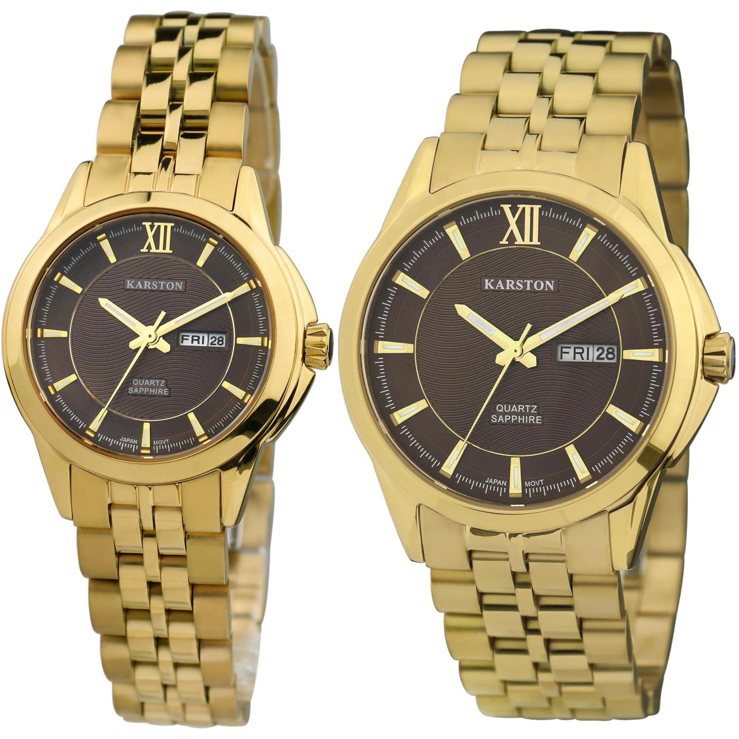 ساعت مچی ست کارستون مدل K-9039GBW-K-9039LBW